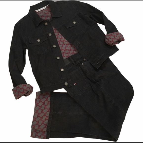 Vintage Tommy Hilfiger Logo Jacket & Jeans - Picture 1 of 10